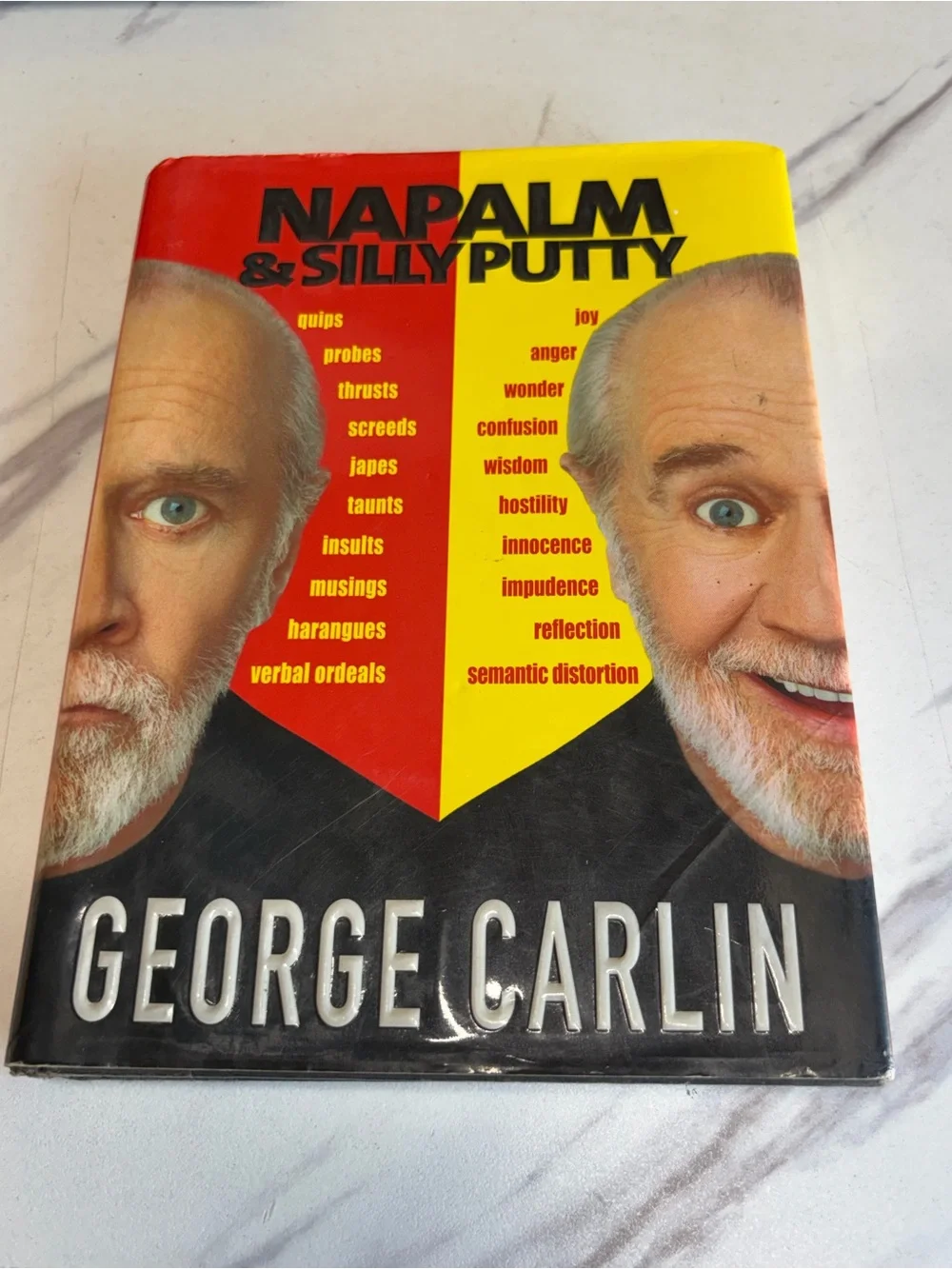 🔥 George Carlin SIGNED Napalm & Silly Putty 1st Ed Hardcover 2001🔥